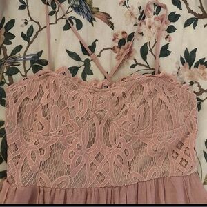 Mittoshop Mauve Boho Maxi Dress Size XL In Excellent Condition